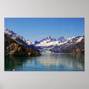 Margerie Glacier Panorama, Alaska Poster