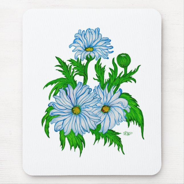 Margeriten Blume Mouse Pad (Front)