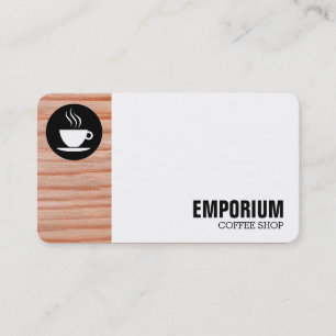 Margin Circle - Wood 01 Business Card