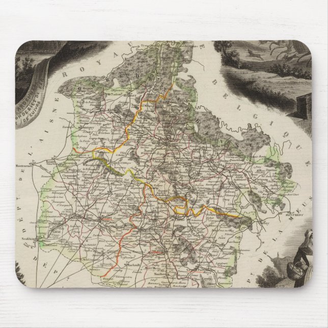 Margin illustrations mouse pad (Front)