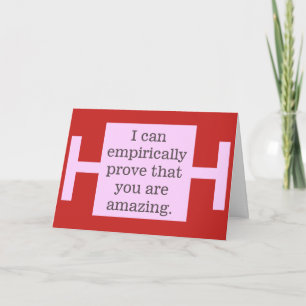 Margin of Error - Funny Nerdy Valentine Card