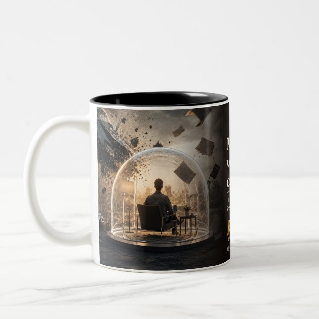 Margin Promises Continuity Book Quote Two-Tone Coffee Mug (Left)
