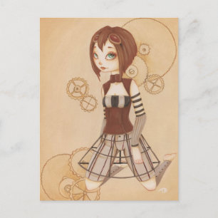 Margo - Steampunk Post Card