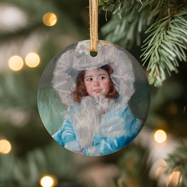 Margot in Blue | Mary Cassatt Ceramic Ornament (Creator Uploaded)