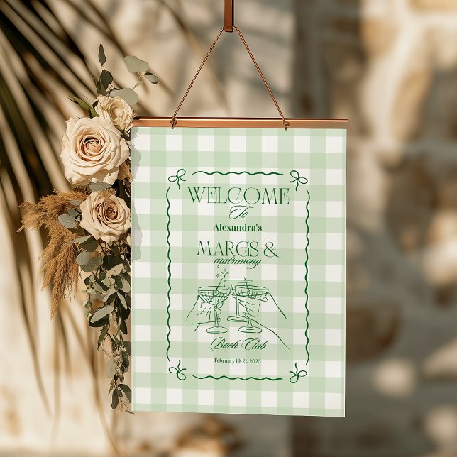 Margs And Matrimony Bachelorette Hanging Tapestry (Creator Uploaded)