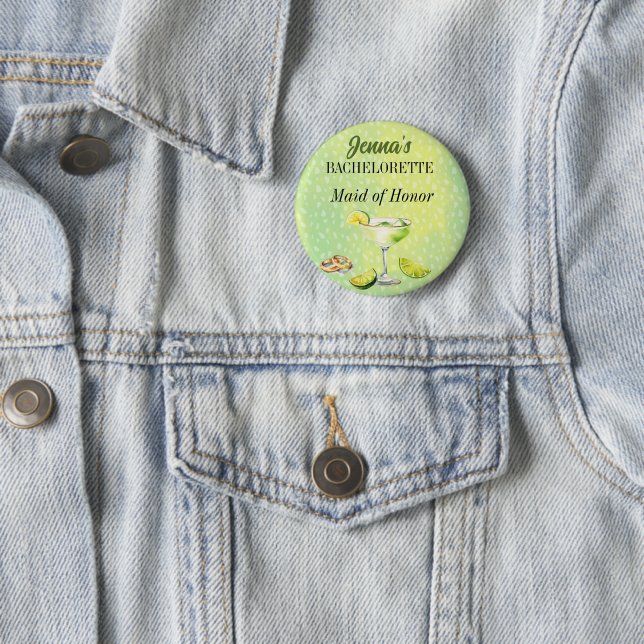 Margs and Matrimony Bachelorette Party  2 Inch Round Button (In Situ)