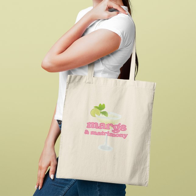 Margs and Matrimony Bachelorette Party Tote Bag (Creator Uploaded)