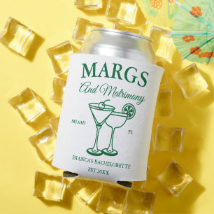 Margs and Matrimony  Beach Bachelorette party  Can Cooler