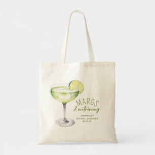 Margs and Matrimony Cocktail Bridal Shower Tote Bag