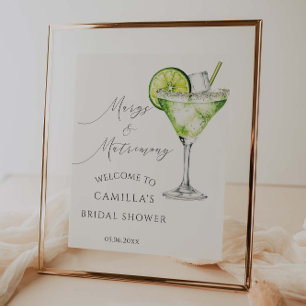 Margs And Matrimony Margarita Shower Welcome Poster