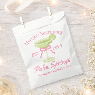 Margs and Matrimony Margaritas Bachelorette Party Favour Bag