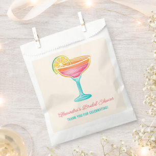 Margs and Matrimony Retro Cocktail Bridal Shower Favour Bag