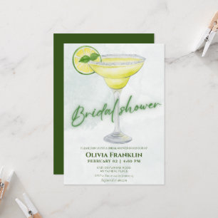 Margs and matrimony summer bridal shower invitation