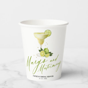 Margs & Matrimony Bridal Shower  Paper Cups