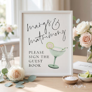Margs Matrimony Guest Book Sign Bridal Shower
