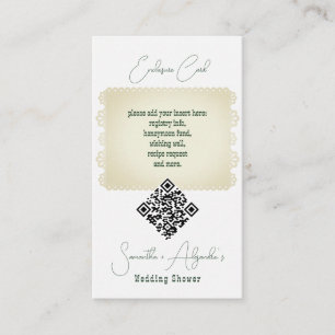 Margs & Matrimony Mexican Couples Shower QR Code Enclosure Card