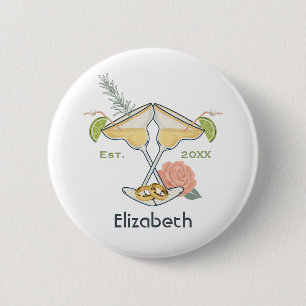 Margs & Matrimony Personalized Bachelorette Party 2 Inch Round Button