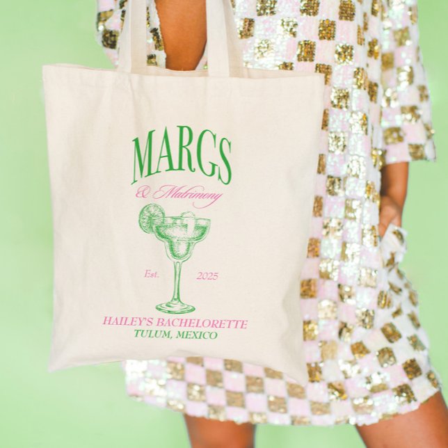 Margs Matrimony Personalized Bachelorette Tote Bag (Margs Matrimony Personalized Bachelorette Tote Bag)