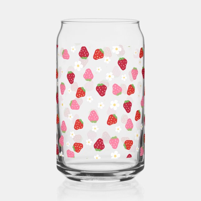 marguerite à fraise fleurie en verre (Recto)