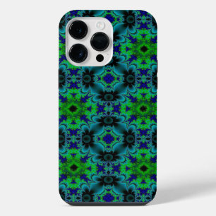 Marguerite , Daisies flowers in green blue black iPhone 14 Pro Max Case