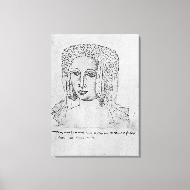 Marguerite de Brabant Canvas Print (Front)