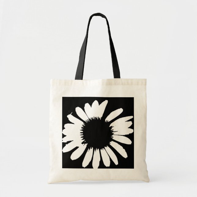 Marguerite folle - sac de marguerite noire et (Devant)