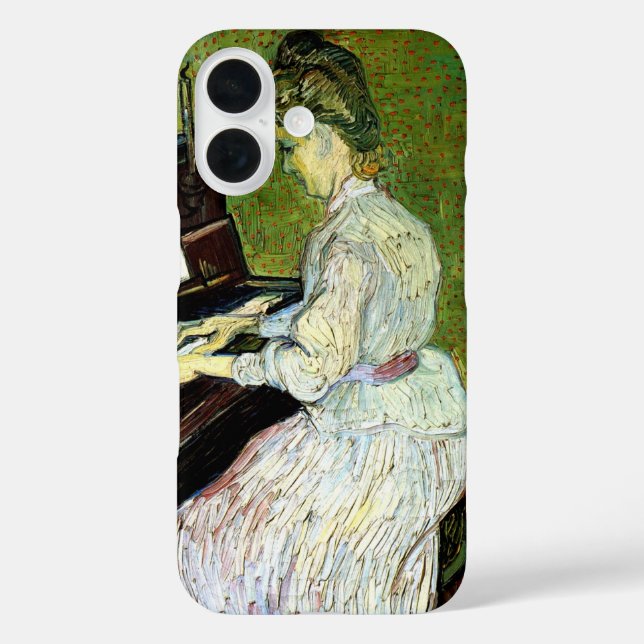 Marguerite Gachet at the Piano by Vincent van Gogh Case-Mate iPhone Case (Back)