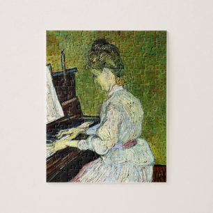 Marguerite Gachet at the Piano by Vincent van Gogh Jigsaw Puzzle
