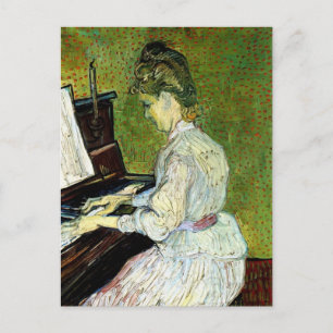 Marguerite Gachet at the Piano by Vincent van Gogh Postcard