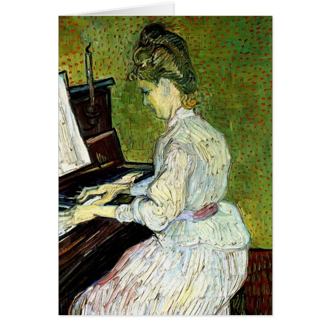 Marguerite Gachet au piano par Vincent van Gogh (Devant)