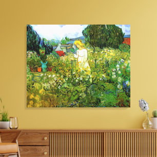 Marguerite Gachet in Garden by Vincent van Gogh Canvas Print