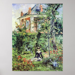 Marguerite in the Garden of Bellevue Poster