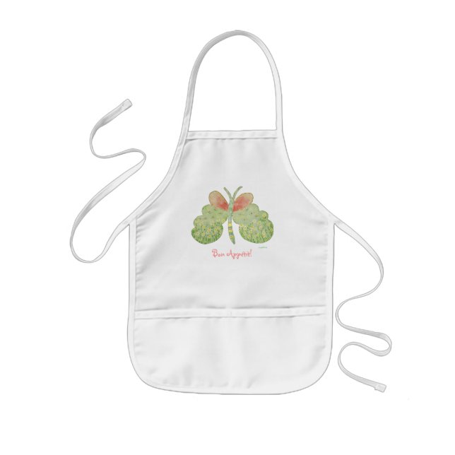 marguerite painted butterfly apron (Front)