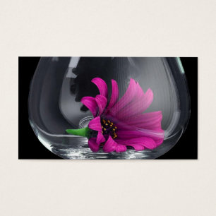 Marguerite pourpre en verre