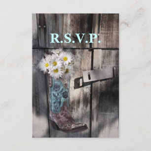marguerite rustique pays cowboy mariage rsvp répon