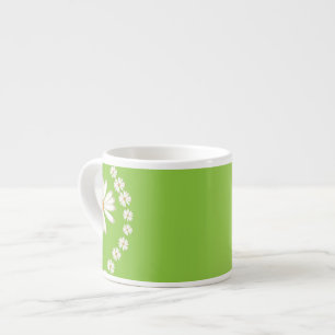 Marguerite sur la Mug Espresso Verte