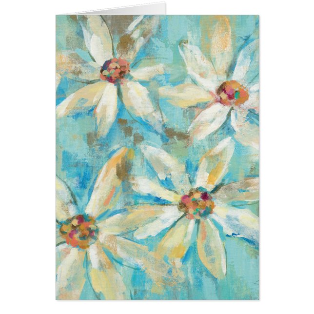 Marguerites blanches sur le bleu (Devant)