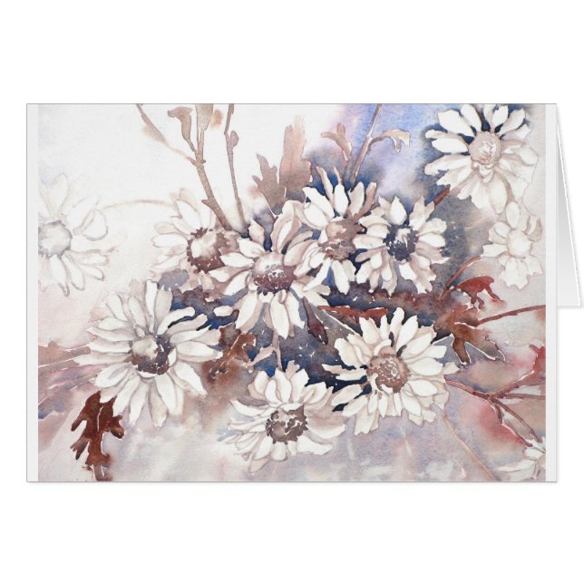Marguerites dans la couleur pour aquarelle (Devant Horizontal)