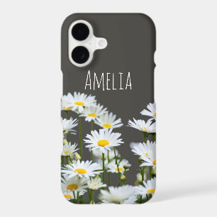 Marguerites sur Gris Personnalisé