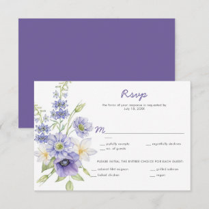 Marguerites violettes, Anémones, RSVP Rose