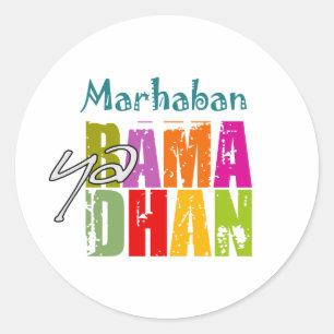 Marhaban ya Ramadhan Classic Round Sticker