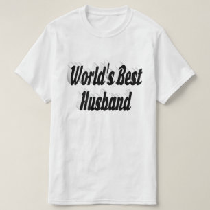 Mari avec T-shirt en texte noir