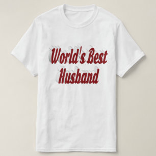 Mari avec texte bordeaux T-shirt