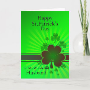 Mari, carte du jour de St Patrick heureux