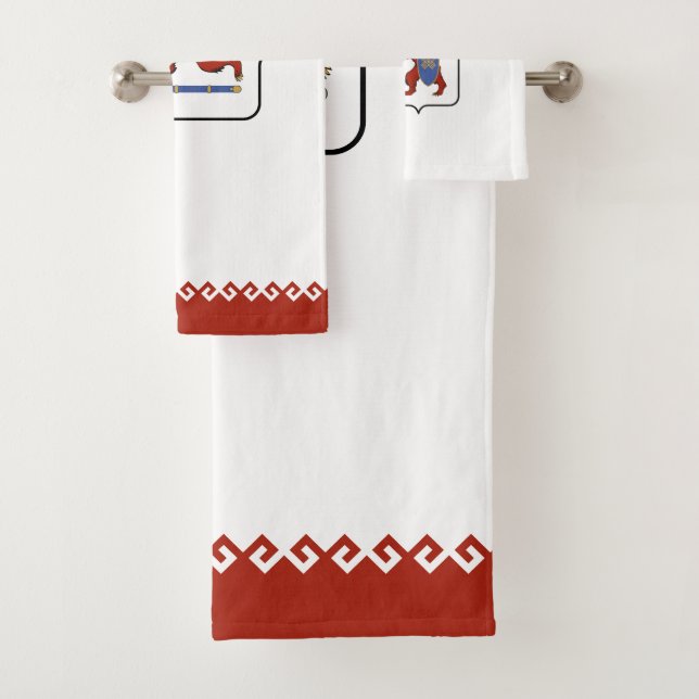 Mari El Flag Bath Towel Set (Insitu)