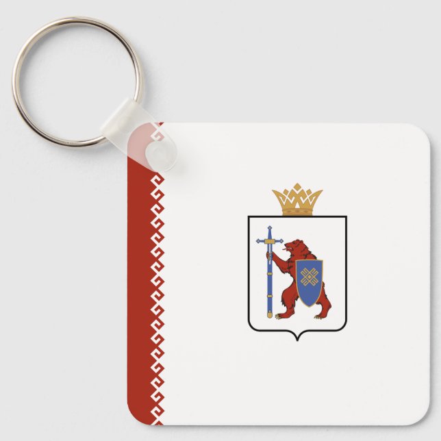 Mari El Flag Keychain (Front)