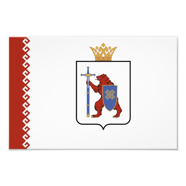 Mari El Flag Photo Print (Front)