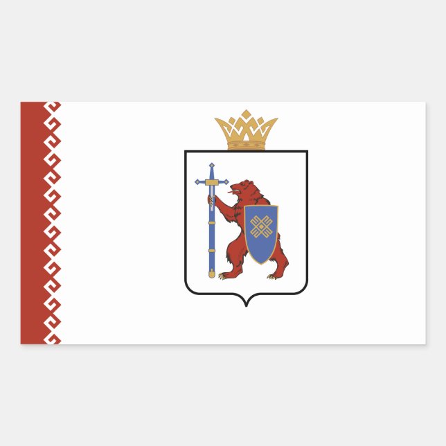 Mari El Flag Sticker (Front)