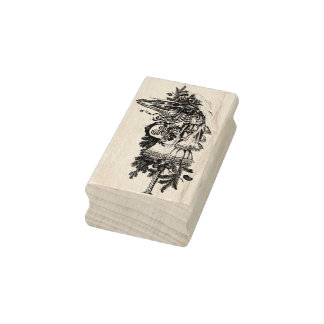 Mari Lwyd art stamp by Grim