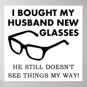 Mari Nouvelles lunettes Drôle Poster